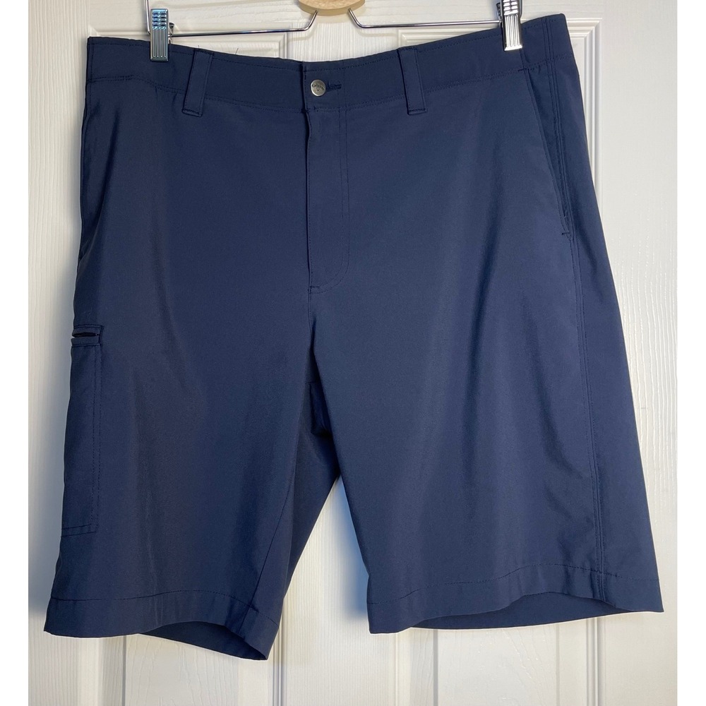Callaway Mens Navy Blue Stretch Golf Shorts‎ Size 36 Zipper Side Pocket ST3929